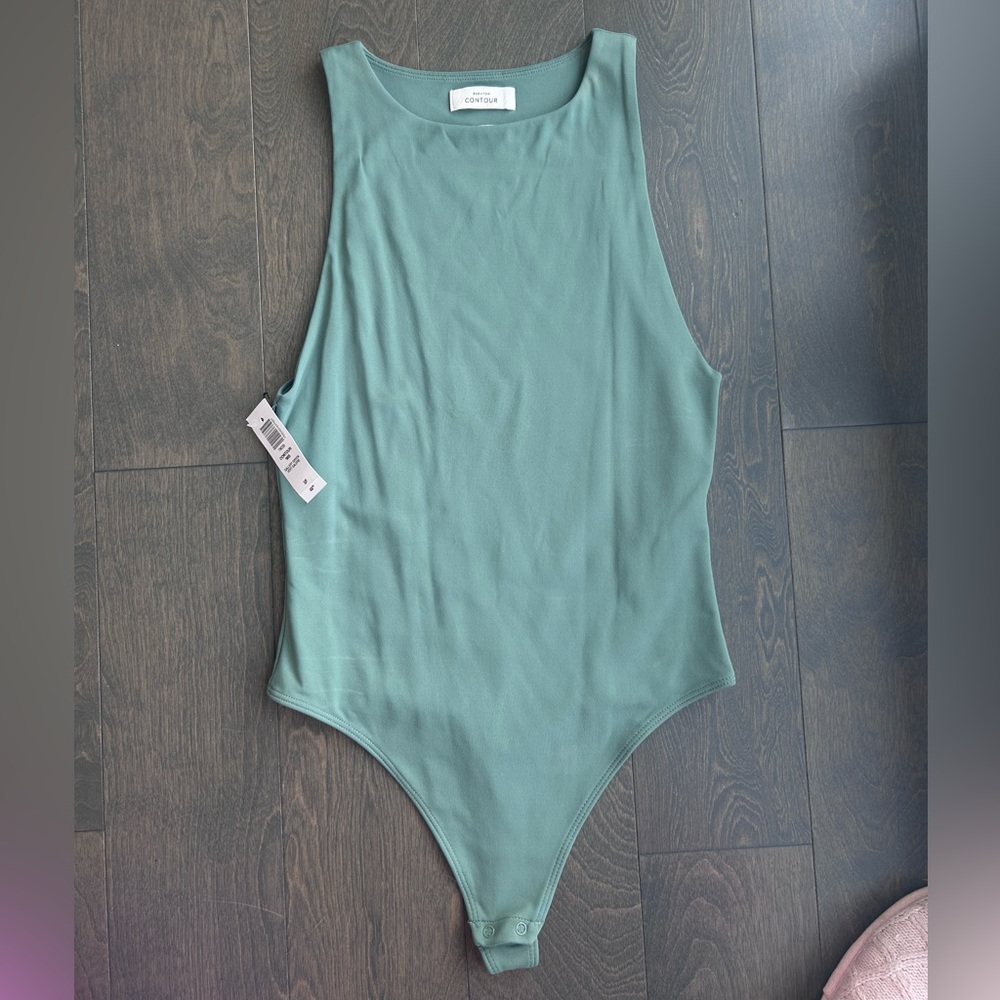 Babaton Green Sleeveless Bodysuit